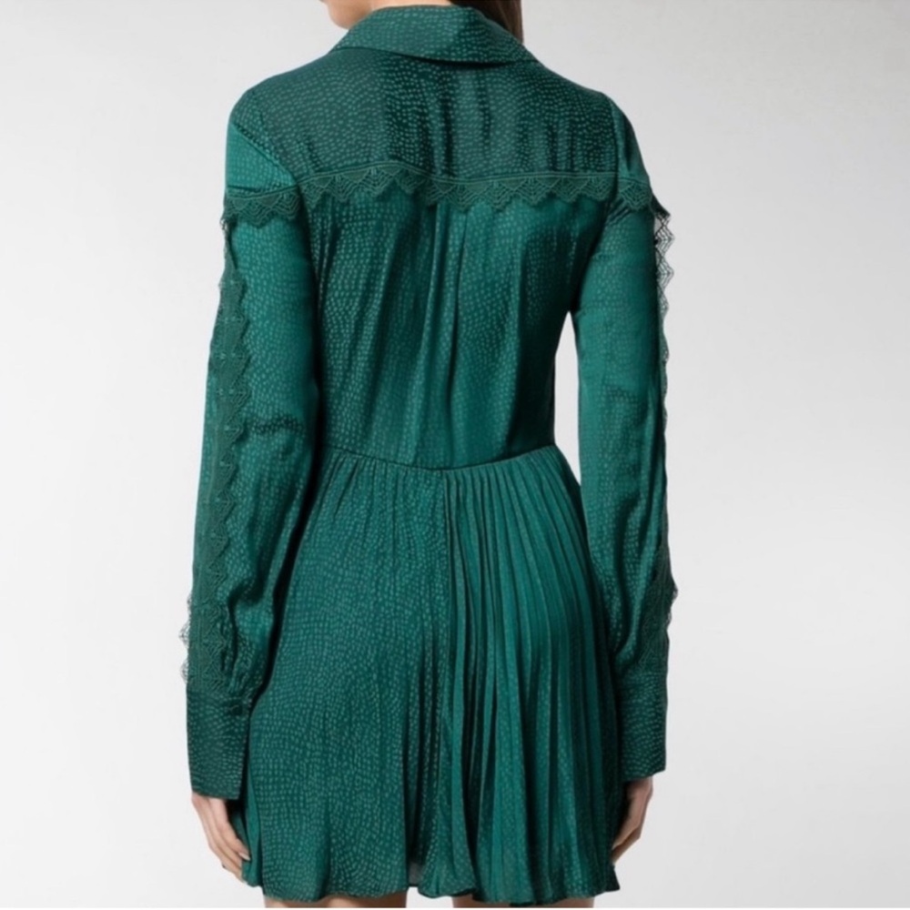 NEW Self portrait green lace dress size US4/S - Picture 4 of 11
